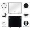 Warm Yellow/Natural/Cool White Light 14 Led Hollywood Makeup Vanity Mirror W/5X Magnify,Black Frame