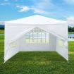 15-Guest 3X3M 90% Uv/Rain Block Wedding Gazebo Tent Party Canopy Marquee W/3 Detachable Walls,Door