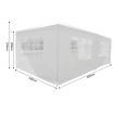 30-Guest 3X6M 90% Uv/Rain Block Wedding Gazebo Tent Party Canopy Marquee W/4 Detachable Wall,Window