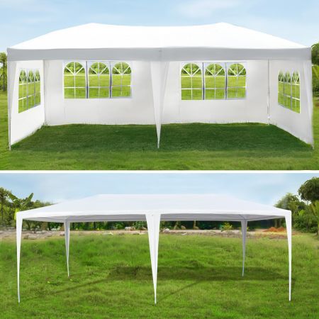 3Mx3M 120g Party Tent Outdoor PE Garden Gazebo Marquee Canopy Awning L