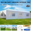 50-Guest 3X9M 90% Uv/Rain Block Wedding Gazebo Tent Party Canopy Marquee W/8 Detachable Wall,Window