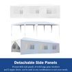 50-Guest 3X9M 90% Uv/Rain Block Wedding Gazebo Tent Party Canopy Marquee W/8 Detachable Wall,Window