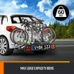 Car 4 Bike Rack Carrier Mount Holder W/ Tail Light,License Plate Frame,Flexible Titling Design