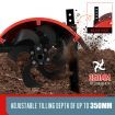 8Hp Electric Garden Cultivator Roto Tiller 35Cm Tilling Depth 70Cm Scope Churn Break Soil Easily