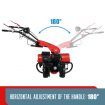 8Hp Electric Garden Cultivator Roto Tiller 35Cm Tilling Depth 70Cm Scope Churn Break Soil Easily