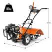 7Hp 4-Stroke Garden Cultivator Roto Tiller,35Cm Tilling Depth 70Cm Scope,Easy Operating