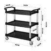 Portable Service Cart Kitchen Island Trolley Storage Rack Shelf Organizer 3 Tiers