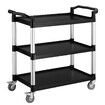 Portable Service Cart Kitchen Island Trolley Storage Rack Shelf Organizer 3 Tiers