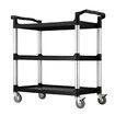 Portable Service Cart Kitchen Island Trolley Storage Rack Shelf Organizer 3 Tiers