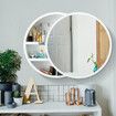 Mirrored Wall Bathroom Cabinet Round Mirror Cabinet Medicine Cabinet White