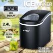 2.4L Portable Only 6-Min Ice Cube Making Machine,9 Ice Cube 1 Cycle 12Kg 1 Day,S/L Size,Save Energy