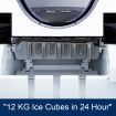 2.4L Portable Only 6-Min Ice Cube Making Machine,9 Ice Cube 1 Cycle 12Kg 1 Day,S/L Size,Save Energy
