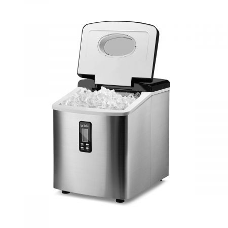 3.2L Portable Only 6-Min Ice Cube Making Machine, 67 Ice Cubes 1 Hour 16.2Kg 1 Day,S/M/L Cube Size