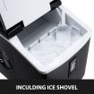 3.2L Portable Only 6-Min Ice Cube Making Machine,67 Ice Cubes 1 Hour 16.2Kg 1 Day, S/M/L Cube Size