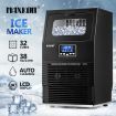 Self Clean Commercial 11-Min Quick Ice Cube Making Machine W/32 Cubes 1 Cycle 38Kg 1 Day 3 Ice Size