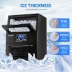 Self Clean Commercial 11-Min Quick Ice Cube Making Machine W/32 Cubes 1 Cycle 38Kg 1 Day 3 Ice Size