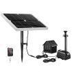 50W 6 Water Effects Garden Solar Foutain Water Pump W/Led Light For Pond,Birdbath,Waterfall,Pool