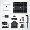 50W 6 Water Effects Garden Solar Foutain Water Pump W/Led Light For Pond,Birdbath,Waterfall,Pool