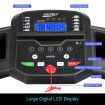 0.8Hp 1-12Km/H Speed Foldable Treadmill Running Machine W/36Cm Width Belt Home Gym Equipment