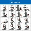 9In1 Home Gym Station For Bench Press,Chin-Up,Dip Station,Pull-Up,Push-Up,Power Rack,Leg Raise Etc