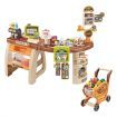 Kids Imagine Develop Toy-65Pcs Supermarket Pretend Play Set W/Good,Trolley,Scanner,Pos Machine,Etc.