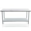 Stainless Kitchen Prep Table Cater Work Bench W/Adjustable Feet For Uneven Floor 152.4X61X90CM