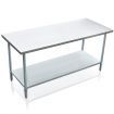 Stainless Kitchen Prep Table Cater Work Bench W/Adjustable Feet For Uneven Floor 152.4X61X90CM