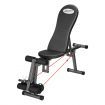 Home Gym Adjustable Weight Bench W/Stretch Elastic Rope For Chest Shoulder Presse,Crunche,Dumbbell
