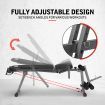 Home Gym Adjustable Weight Bench W/Stretch Elastic Rope For Chest Shoulder Presse,Crunche,Dumbbell