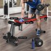 Home Gym Adjustable Weight Bench W/Stretch Elastic Rope For Chest Shoulder Presse,Crunche,Dumbbell
