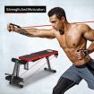 Home Gym Adjustable Weight Bench W/Stretch Elastic Rope For Chest Shoulder Presse,Crunche,Dumbbell