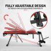 Home Gym Adjustable Weight Bench W/Stretch Elastic Rope For Chest Shoulder Presse,Crunche,Dumbbell