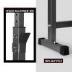 Foldable Weight Bench W/Barbell Rack Home Gym Station For Squat,Step-Up,Elevated Push-Up Etc.