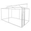 4X2.3X2.32M Dog Enclosure Kennel Pet Run House Chicken Coop Cage W/Uv Block Roof, Security Gate