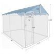 4X2.3X2.32M Dog Enclosure Kennel Pet Run House Chicken Coop Cage W/Uv Block Roof, Security Gate
