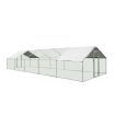 3X10X1.95M Walk In Chicken Coop Cage Dog Enclosure Kennel Pet Run House,Uv Block Roof Security Gate