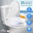 Electric Auto Toilet Seat Bidet Sprayer W/Adjustable Heat/Water Pressure/Temperature Auto Deodorize