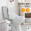 Electric Auto Toilet Seat Bidet Sprayer W/Adjustable Heat/Water Pressure/Temperature Auto Deodorize