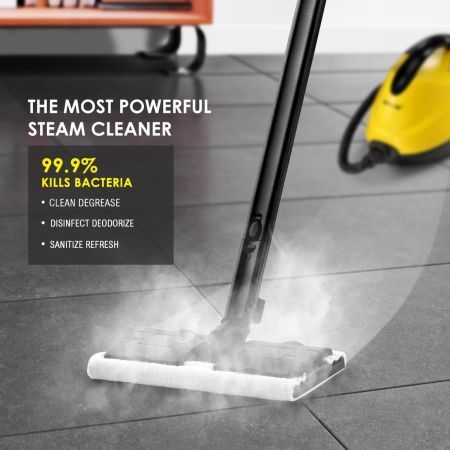 Portable Deep-Effective Cleaning Steam Mop Cleaner W/Multi Nozzles For Floor Window Glass Tap Tile