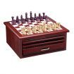 15 Games In 1 Wooden Box Include Chess,Checkers,Solitaire,Backgammon,Tic-Tac-Toe,Parcheesi, Etc.