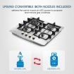 60Cm Ng Lpg 4 Burners Gas Cooktop Hob Stove Easy Clean Stainless Steel Top W/Sai Safe Certification