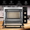 45L Electric Convection Oven W/2 Hot Plates On Top, Great For Rotisserie,Bake,Heat,Toast,Grill