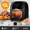 12L Rapid Cooking Oil Free Air Fryer Convection Oven Stove-Rotisserie,Dehydrate,Bake,Reheat-Black