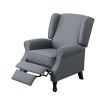 Position Adjustable Sofa Recliner Chair W/Large Backrest Padded W/Thick & High Resilience Foam-Grey