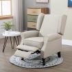Position Adjustable Sofa Recliner Chair W/Large Backrest, Thick&High Resilience Foam Padding-Beige