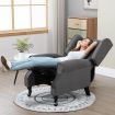 Position Adjustable Sofa Recliner Chair W/ Large Backrest,Thick&High Resilience Foam Padding