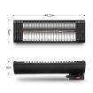 2000W 5S Instant Warm Waterproof In/Outdoor Infrared Patio Heater Energy Saving Cover 36Sqm