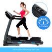 2Hp 1-15Km/H Speed Foldable Treadmill Running Machine W/42Cm Width Belt Home Gym Exercise Equipment