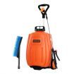 16L Electric Weed Sprayer On Wheels W/4 Various Nozzles For Garden Lawn Farm, Get Rid Of Grass/Pest