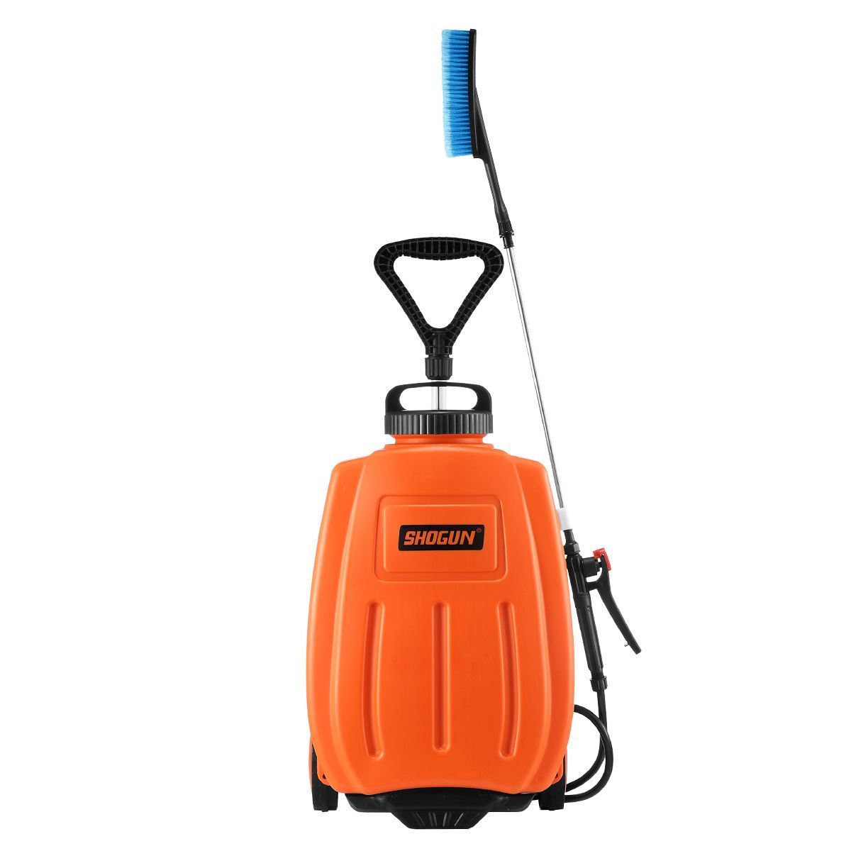 16L Electric Weed Sprayer On Wheels W/4 Various Nozzles For Garden Lawn Farm, Get Rid Of Grass/Pest